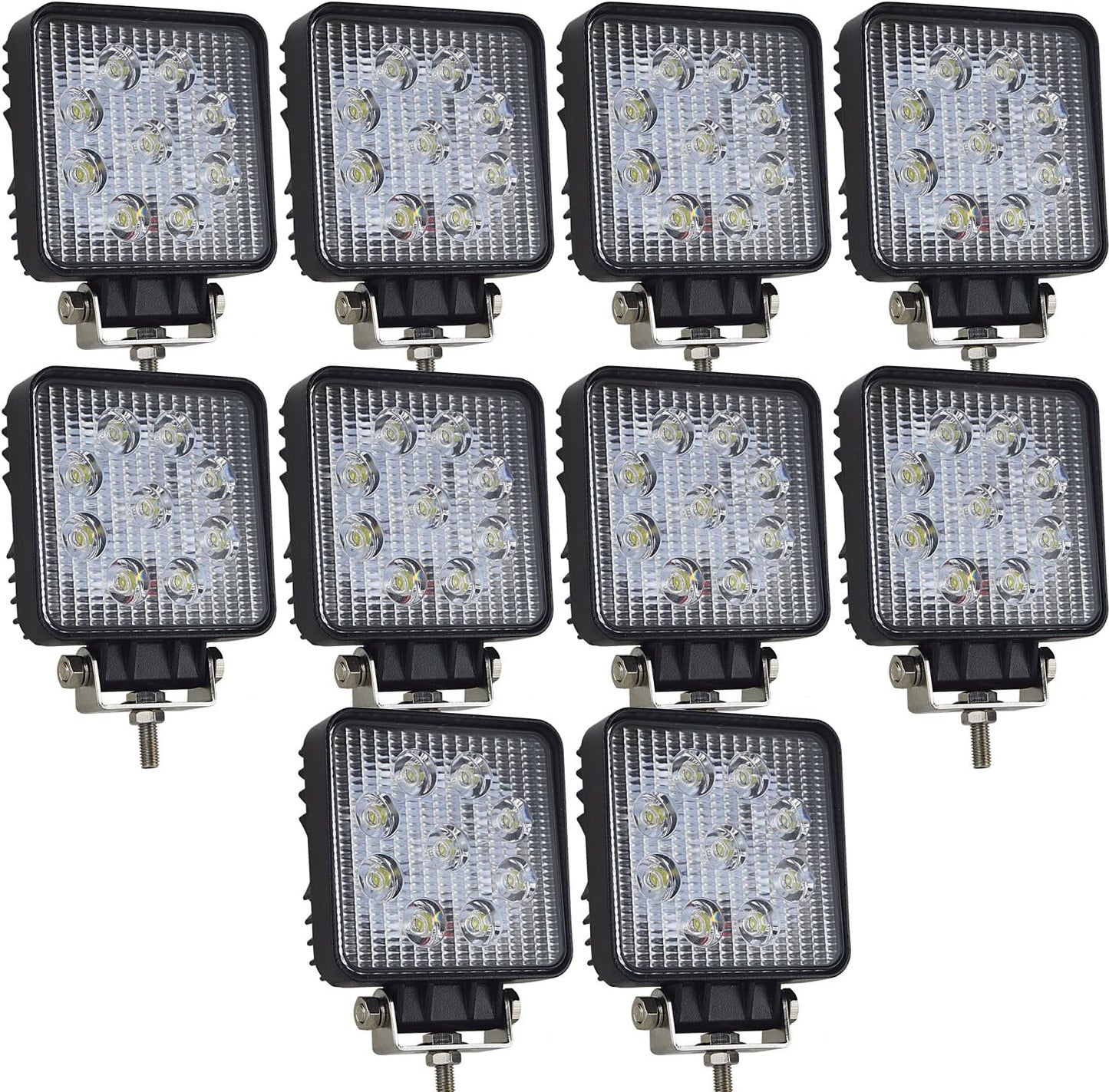 10 Barras Led 4pulg 27w Lámpara Cabina Vehículo Marin