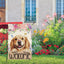 Bandera jardín doble cara 12x18pulg mariposa golden retriever
