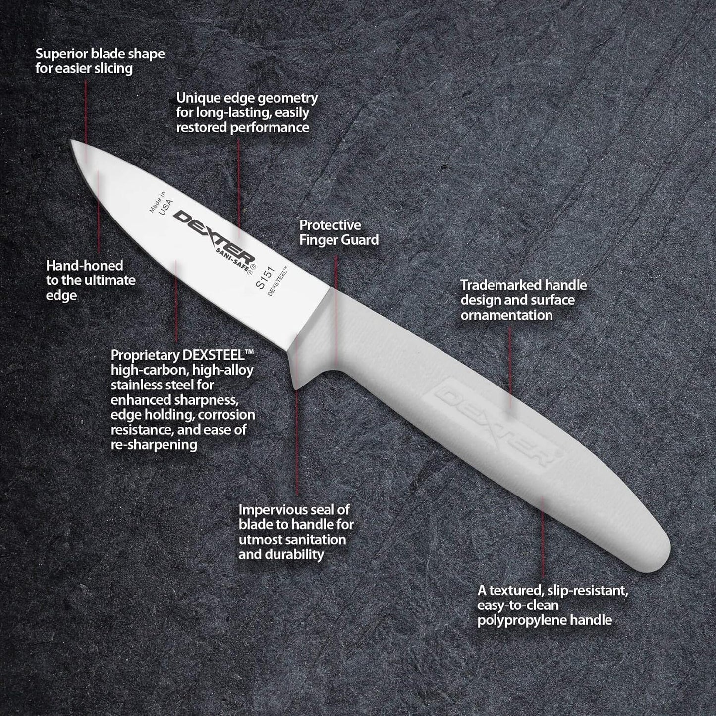 Cuchillo pelar 3/8pulg Economía Cubiertos