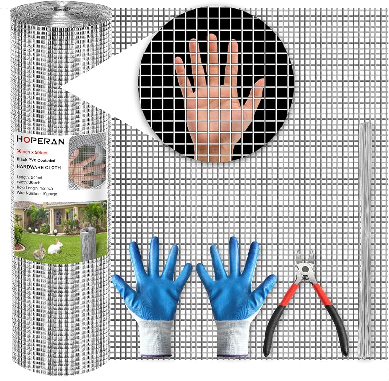 Paño hardware 1/2" 36x50pies para cerco gallinas
