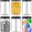 Tarros plástico sin BPA 32oz set 6 con tapas herméticas