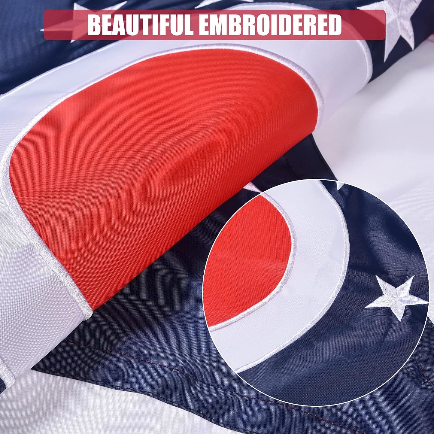 Bandera Ohio 3x5ft poliéster rayas cosidas ojales latón
