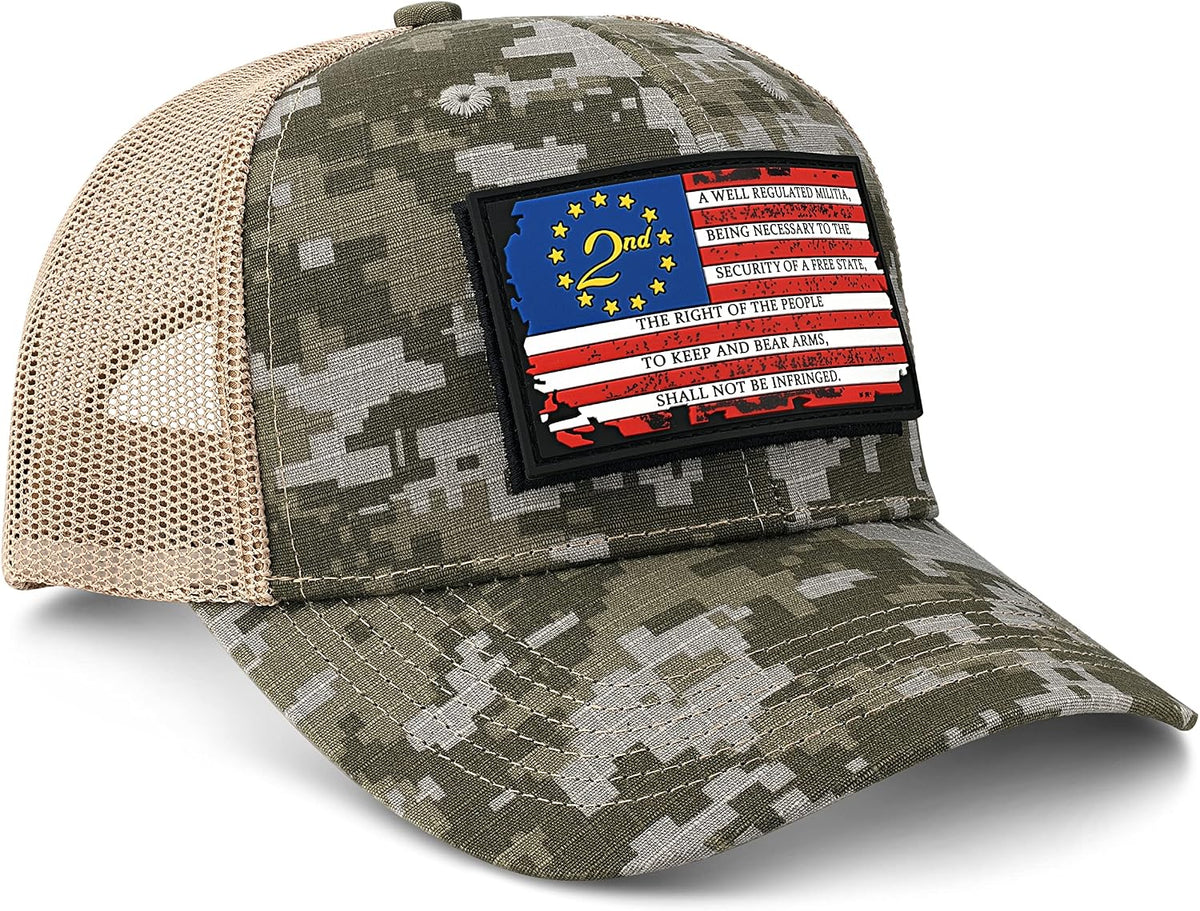 Sombrero bandera USA con parches intercambiables táctico