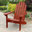 Silla clásica estilo Westport Adirondack rojo rustico