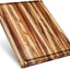 Tabla cortar madera teca reversible 20x15pulg con ranura