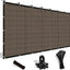 Tela sombra 90% protección solar ojales 3x6ft color moca