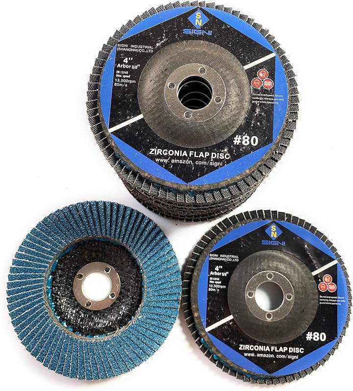 Discos T27 4x5/8pulg circonita grano 80# molienda metales