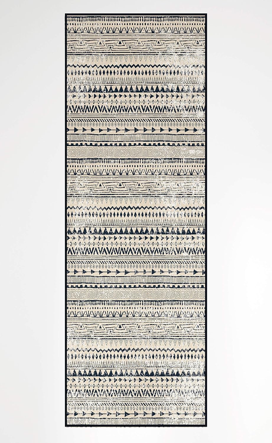 Alfombra bohemia sala antiderrap 2.5x6.5ft