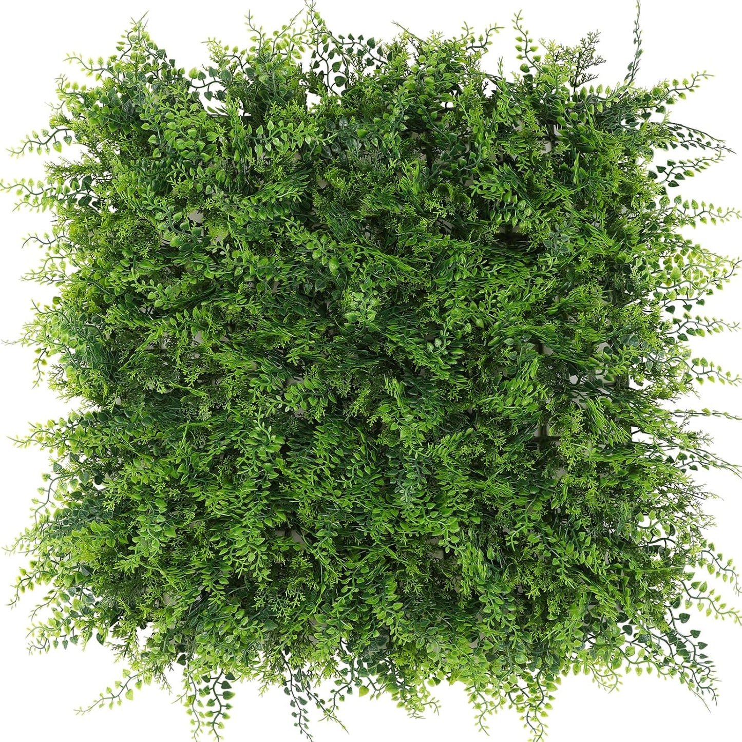 6 Paneles Césped Artificial 20x20pulg Seto Hiedra Verde