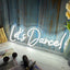 Letrero neón Lets Dance regulador 23.6x8.6pies decoración