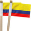 Banderas Colombia 5x8" pack 12