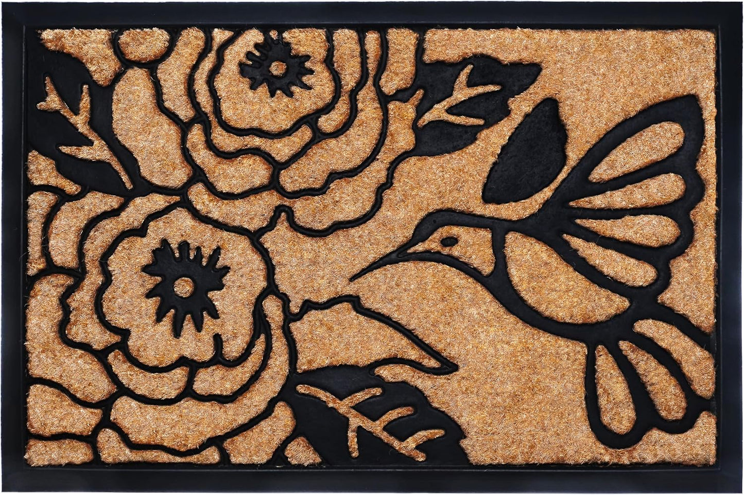 Felpudo 24x36pulg Natural/Negro