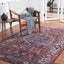 Alfombra lavable resistente azul antiderrap 3x5ft