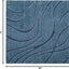 Alfombra área 8' cuadrada azul claro 1.2" grosor