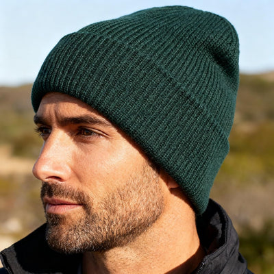 Gorro invierno con puño grueso para hombre y mujer cálido