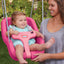 Columpio rosa 2en1 para bebés 9m-4a 16x16.3x17pulg