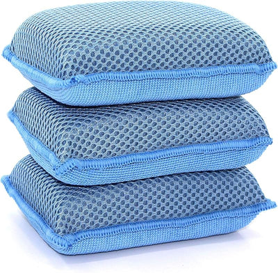 Esponja microfibra lavavajillas resistente azul