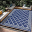 Alfombra plástico paja 10x14" impermeable patio caravana
