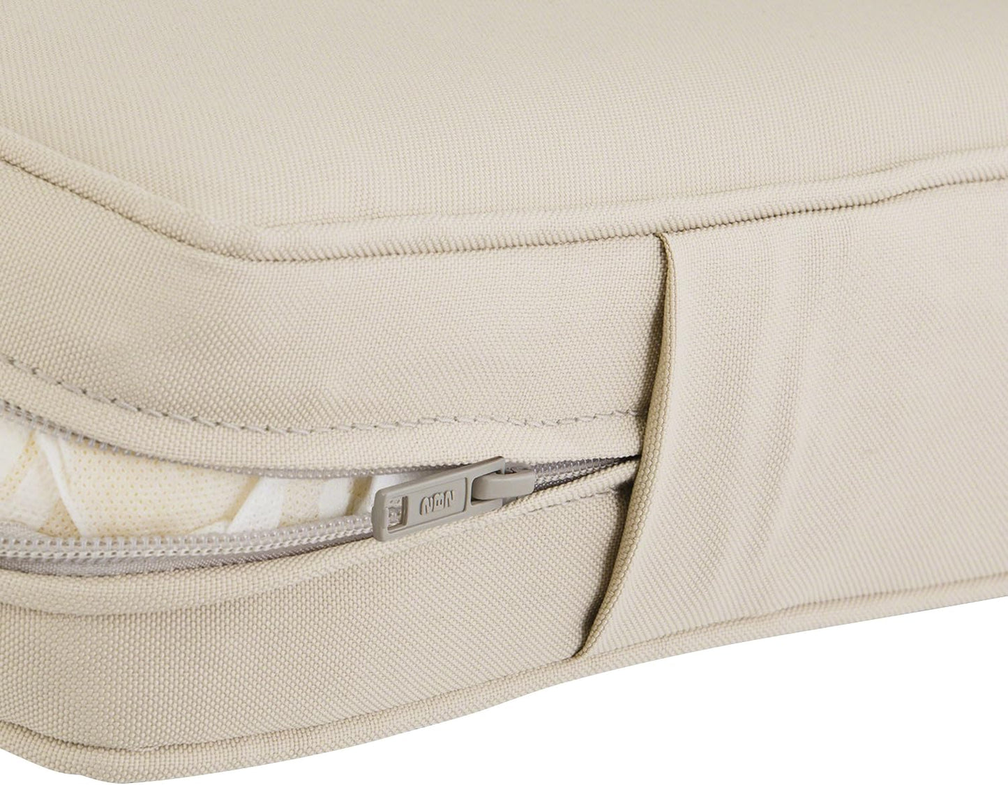 Funda cojín banca patio color beige antiguo