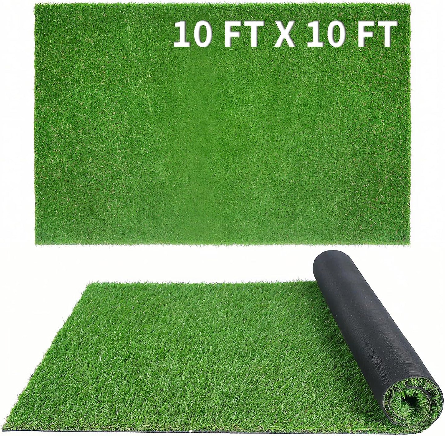Alfombra césped artificial 10x10ft para patio mascotas
