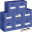 Cubos almacenamiento tela set 8 11" con etiquetas plegables
