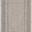 Alfombra decorativa impermeable 2'3"x12' beige/negro