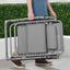 Silla ajustable gravedad cero reclinable plegable gris