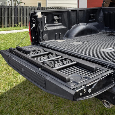 Escalera plegable para portón camioneta Ford F150 Dodge Ram