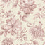 Rollo papel pintado floral color rosa