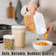 Dispensador alimentos 8qt set 3 plástico sin BPA con cuchara