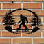 Letrero metal Welcome Sasquatch para interiores y exteriores
