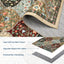 Alfombra pasillo marroquí enrejada lavable antiderrap 2x6
