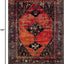 Alfombra sala 8x10pulg naranja diseño persa tradicional