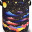 Cesto ropa sucia cielo nocturno nubes estrellas