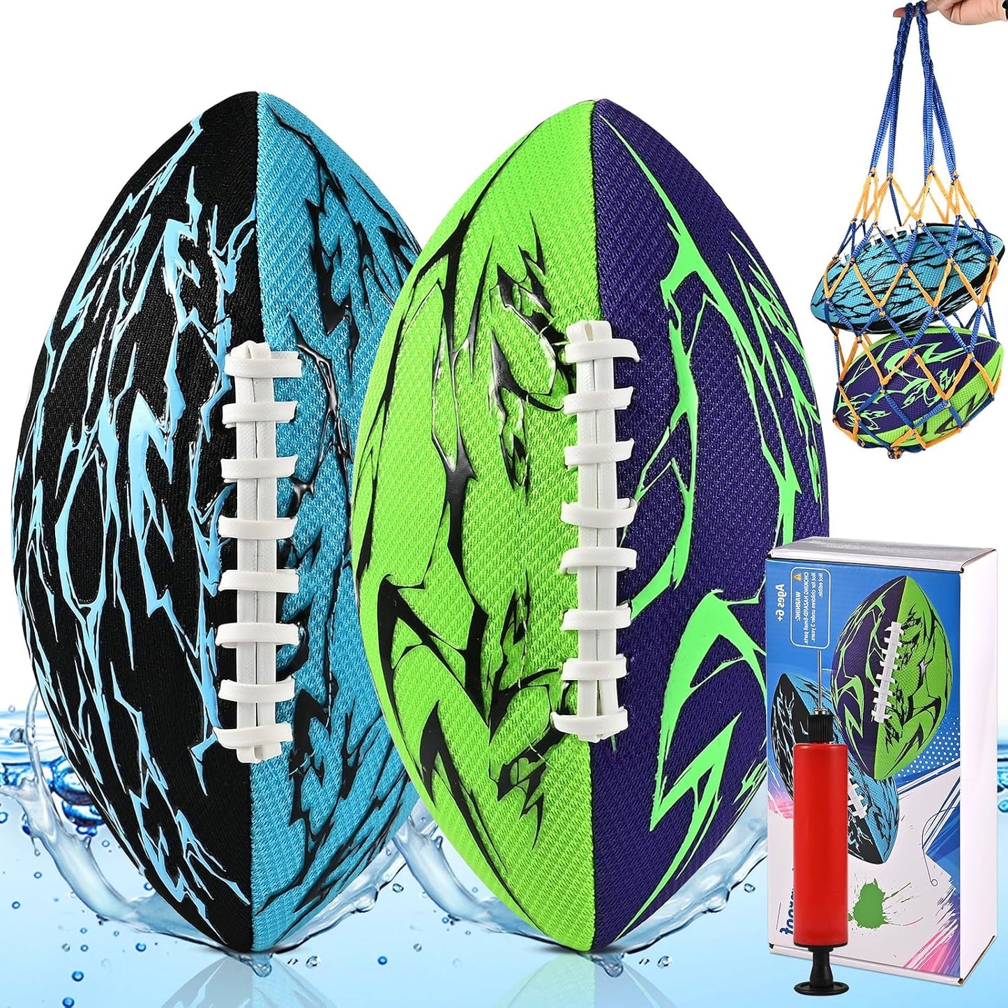 2 Fútbol Piscina 10.6" Agarre 3 Capas Set Playa