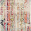 Alfombra boho chic efecto desgastado 2'2"x6'