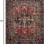 Alfombra persa 8x10ft rojo y multi diseño tradicional