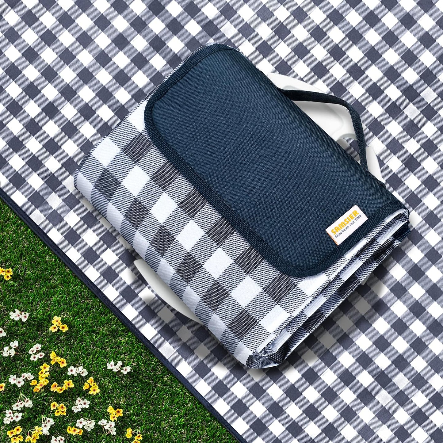 Manta pícnic impermeable plegable 60x para playa camping