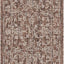 Alfombra lavable exterior Courtyard 2'3x10' marrón y marfil