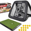 Red de golf doble cara con alfombra y 12 bolas foam