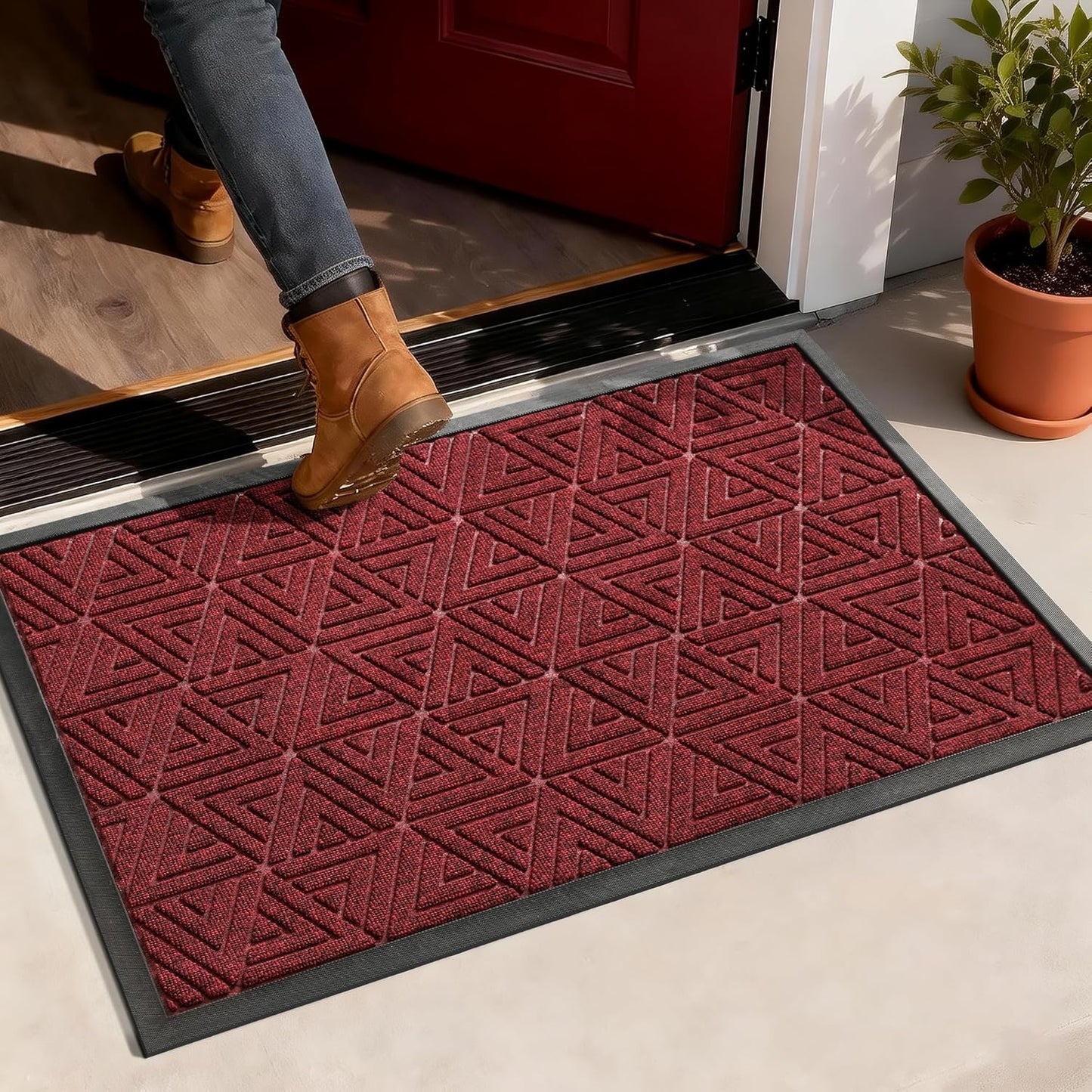 Tapete puerta delantera 29.5x17 antiderrap impermeable