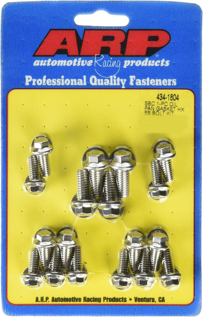 Kit pernos bandeja aceite acero inox Chevy bloque pequeño