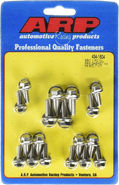 Kit pernos bandeja aceite acero inox Chevy bloque pequeño