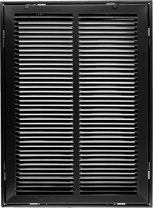 Rejilla filtro aire HVAC 14x24" cara extraible negro