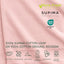 Tapete ducha algodón supima 21x31pulg color rosa claro