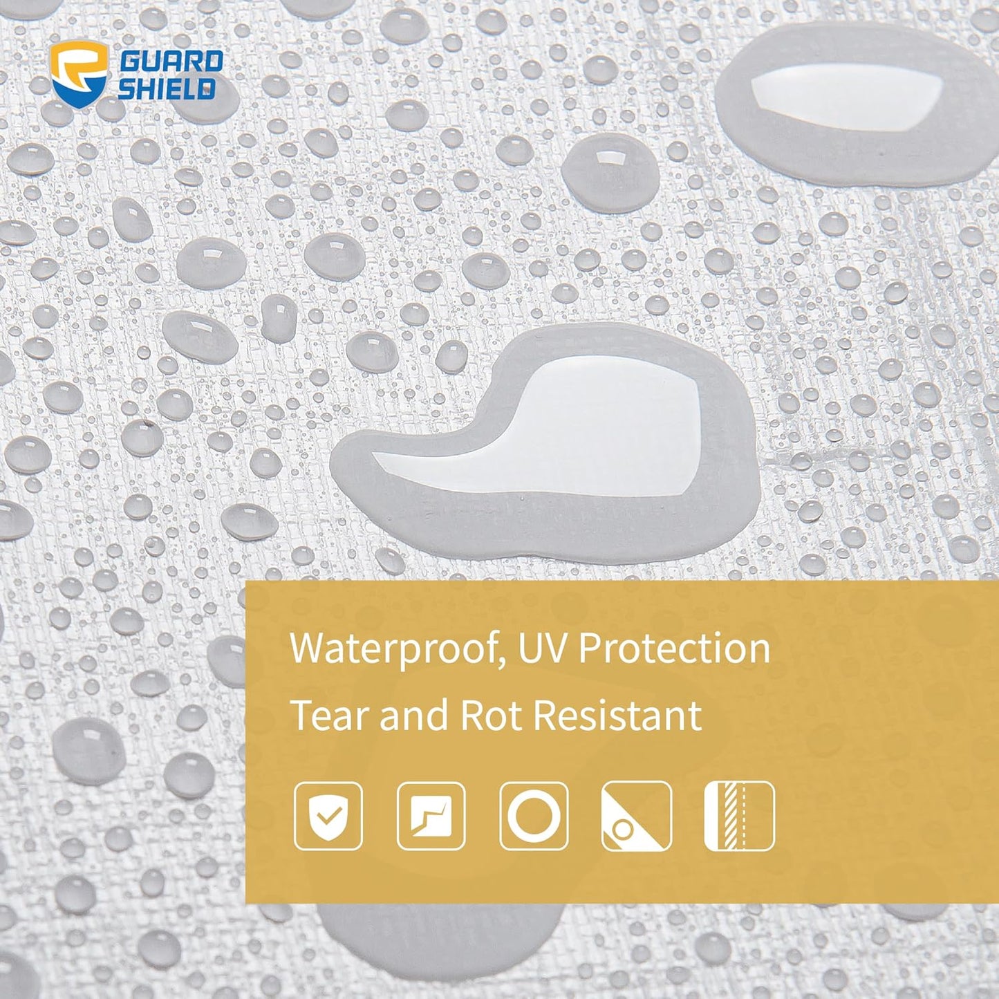 Lona polietileno blanco 10x12ft 20mil resistente UV