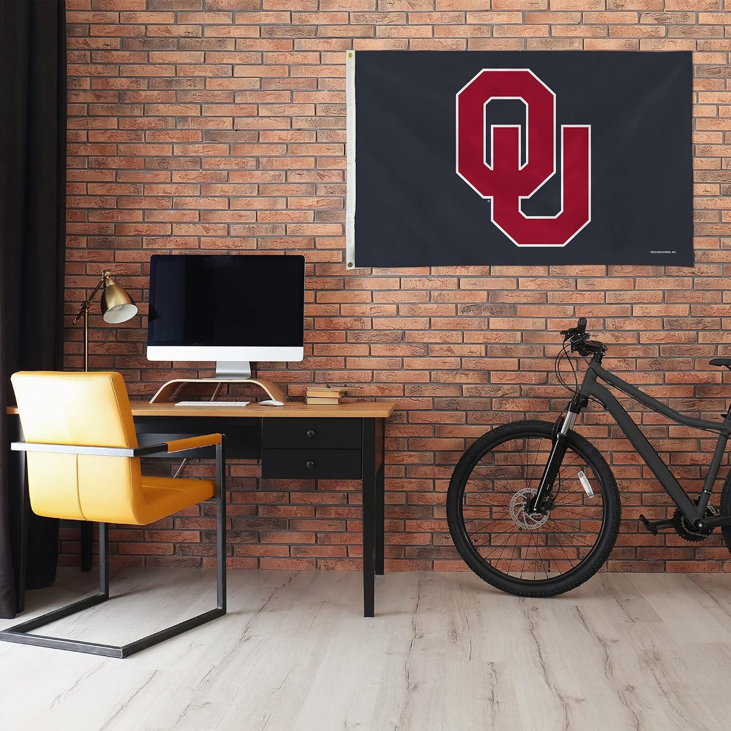 Bandera NCAA Oklahoma Sooners gris 3x5ft decoración hogar