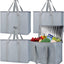 Bolsa refrigeradora aislada maletero 4 pzas XL gris