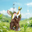 Estatua colibrí resina medidor lluvia 5" decoración
