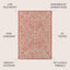 Alfombra Boho Medallion 4x6pulg Rojo/Taupe Texturizado